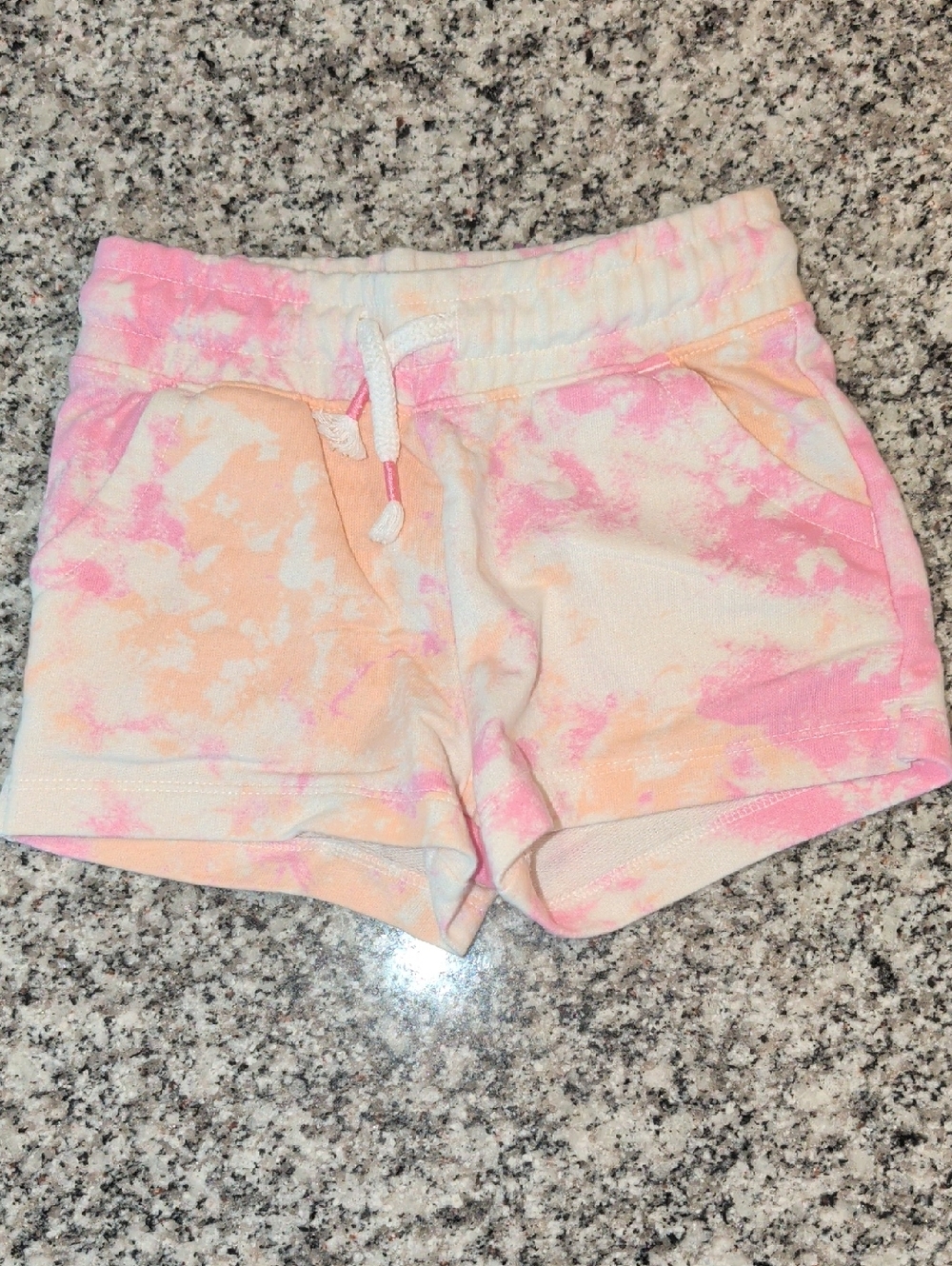 Cat & Jack Pink and Peach Tie-Dye Girls' Shorts